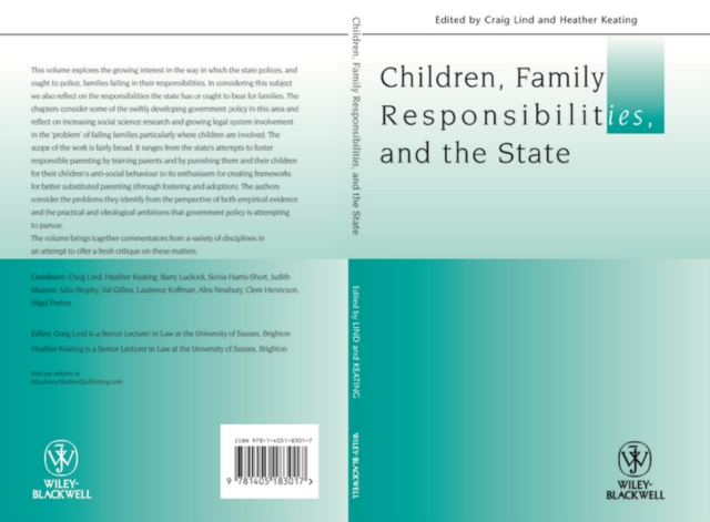 Children, Family Responsibilities and the State, Paperback / softback Book