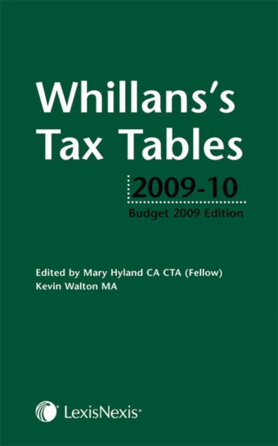 Whillans's Tax Tables, Paperback Book
