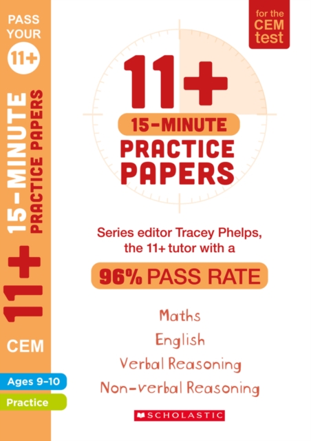 11+ 15-Minute Practice Papers for the CEM Test Ages 9-10, Paperback / softback Book
