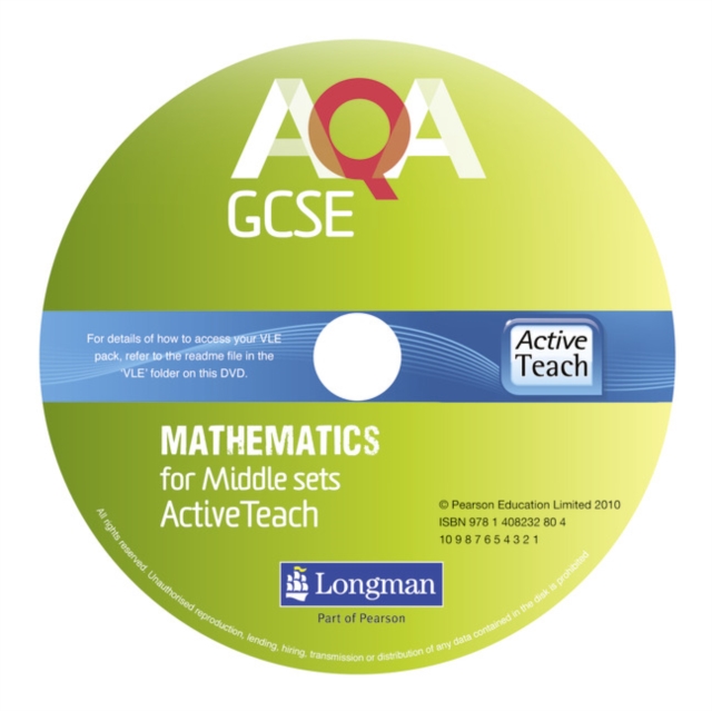 AQA GCSE Mathematics for Middle Sets ActiveTeach DVD-ROM : for Modular and Linear specifications, DVD-ROM Book
