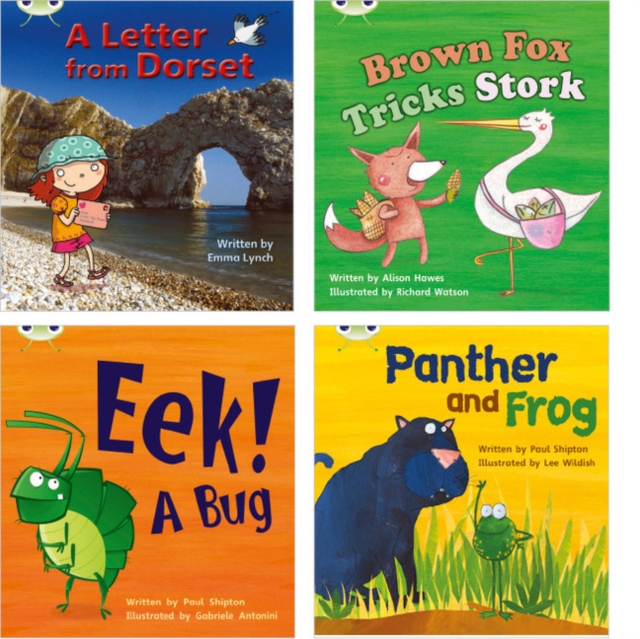 Learn to Read at Home with Bug Club Phonics: Pack 5 (Pack of 4 reading books with 3 fiction and 1 non-fiction), Multiple-component retail product Book