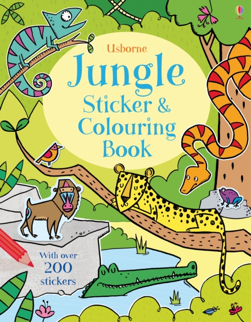 Jungle Sticker and Colouring Book, Paperback / softback Book