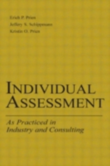 Individual Assessment : As Practiced in Industry and Consulting, PDF eBook