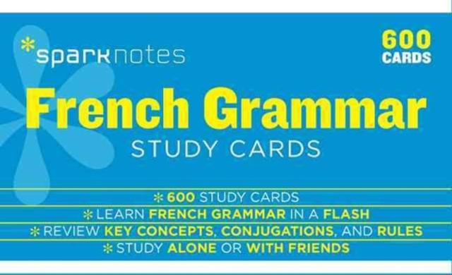 French Grammar SparkNotes Study Cards : Volume 8, Cards Book