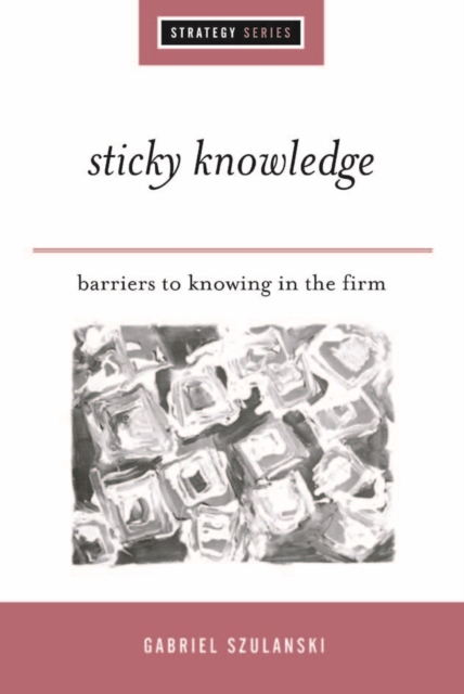 Sticky Knowledge : Barriers to Knowing in the Firm, PDF eBook