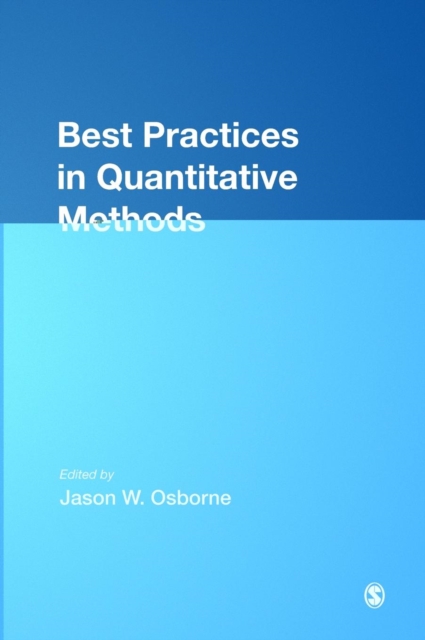 Best Practices in Quantitative Methods, Hardback Book