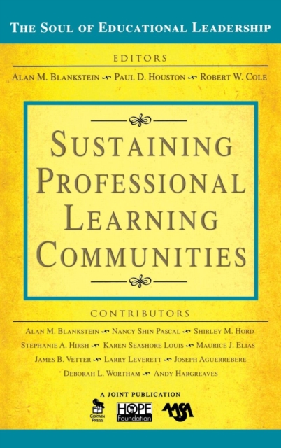 Sustaining Professional Learning Communities, Hardback Book