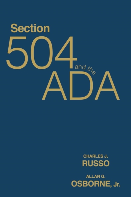 Section 504 and the ADA, Hardback Book