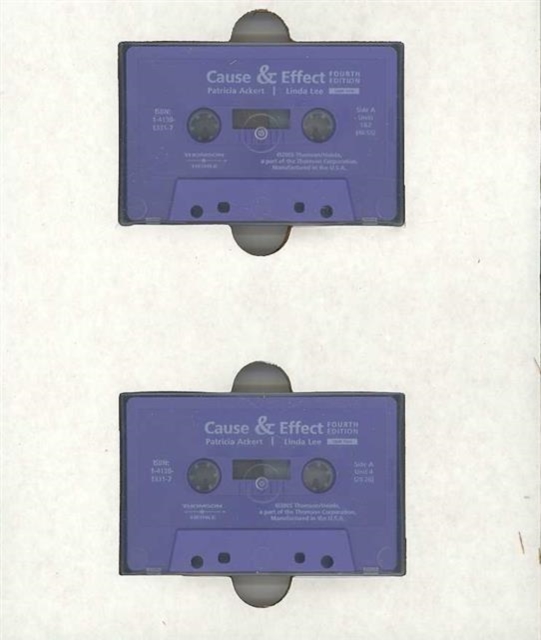 Cause and Effect 4e-Audio Tape, Audio cassette Book