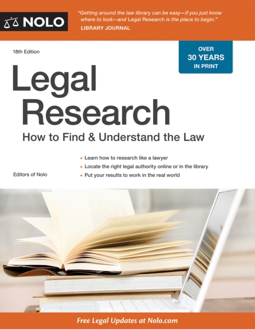Legal Research : How to Find & Understand the Law, EPUB eBook