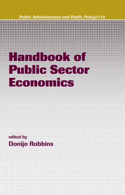 Handbook of Public Sector Economics, PDF eBook