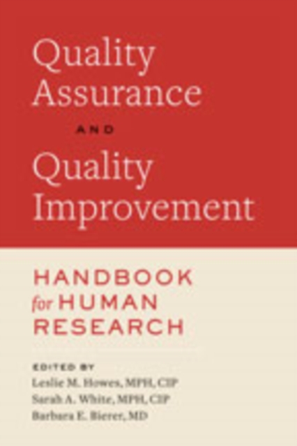 Quality Assurance and Quality Improvement Handbook for Human Research, Paperback / softback Book