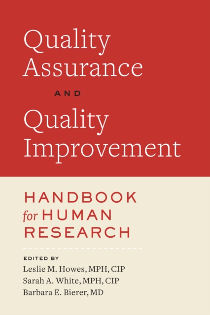 Quality Assurance and Quality Improvement Handbook for Human Research, EPUB eBook