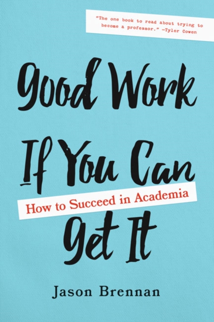 Good Work If You Can Get It : How to Succeed in Academia, Hardback Book