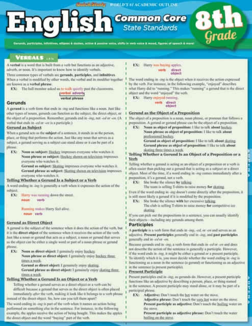English Common Core 8th Grade, PDF eBook
