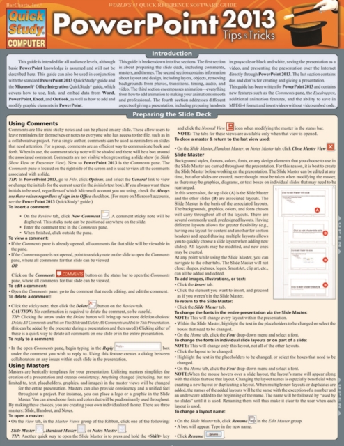 Powerpoint 2013 Tips & Tricks, PDF eBook