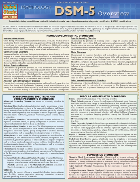 DSM-5 Overview, PDF eBook