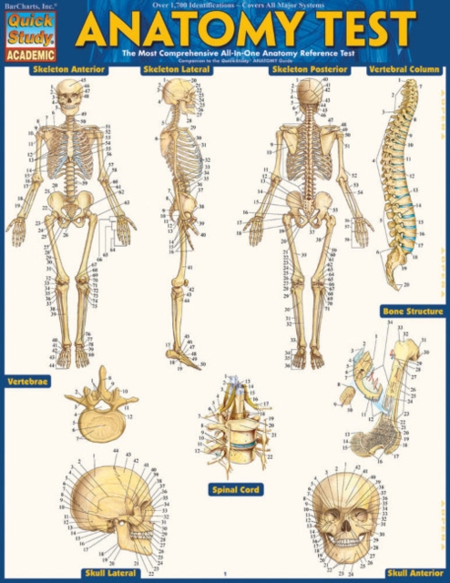 Anatomy Test Reference Guide, Fold-out book or chart Book