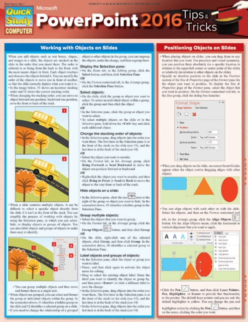 Microsoft Powerpoint 2016 Tips, Fold-out book or chart Book