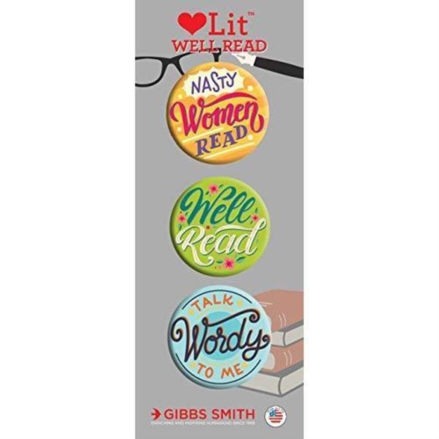 Well Read 3 Badge Set,  Book