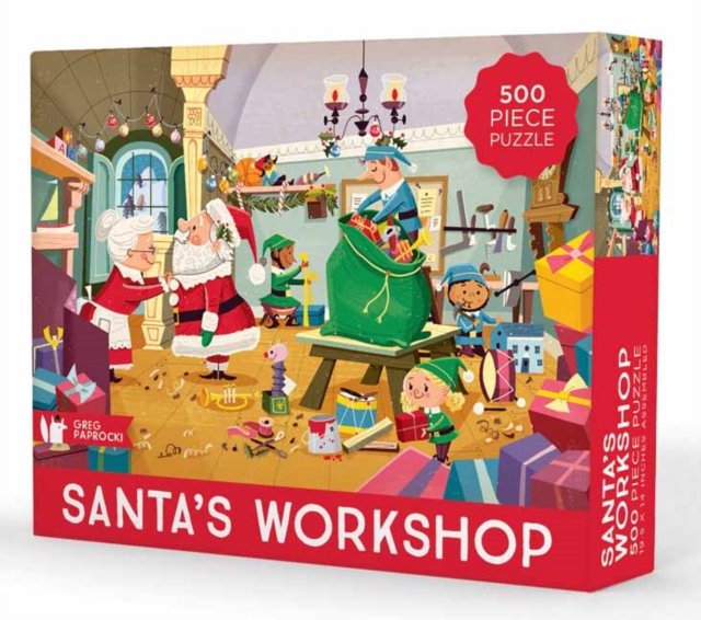 Paprocki 500-piece puzzle: Santa's Workshop Puzzle, Jigsaw Book
