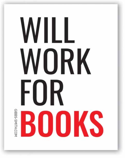 Will Work for Books Sticker, Stickers Book