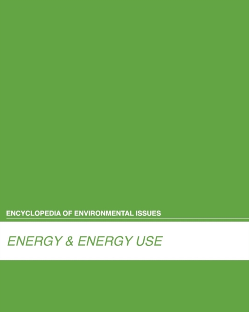 Energy & Energy Use, Hardback Book