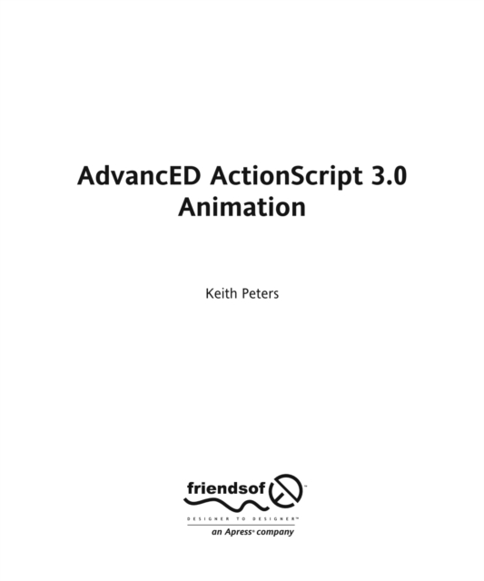AdvancED ActionScript 3.0 Animation, PDF eBook