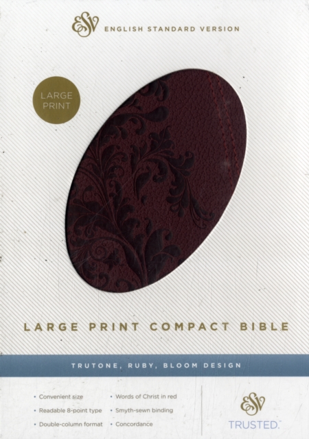 ESV Large Print Compact Bible, Leather / fine binding Book