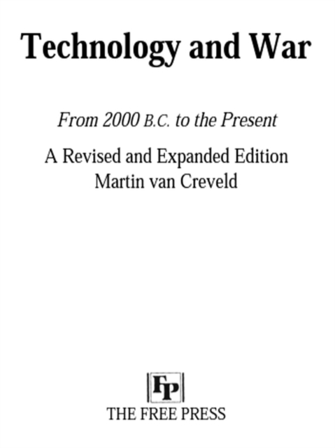 Technology and War : From 2000 B.C. to the Present, EPUB eBook