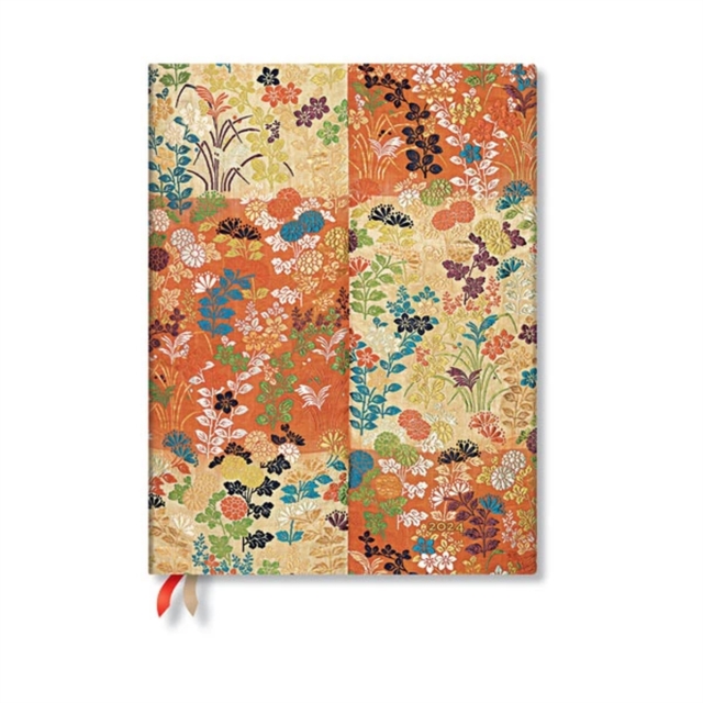 Kara-ori (Japanese Kimono) Ultra 12-month Day-at-a-Time Dayplanner 2024, Hardback Book