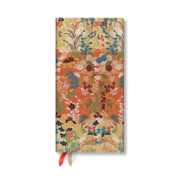 Kara-ori (Japanese Kimono) Slim 12-month Dayplanner 2024, Hardback Book