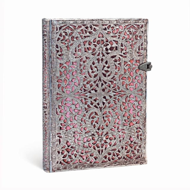 Blush Pink Midi Lined Hardcover Journal (Clasp Closure), Hardback Book