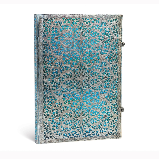 Maya Blue Grande Unlined Hardcover Journal, Hardback Book
