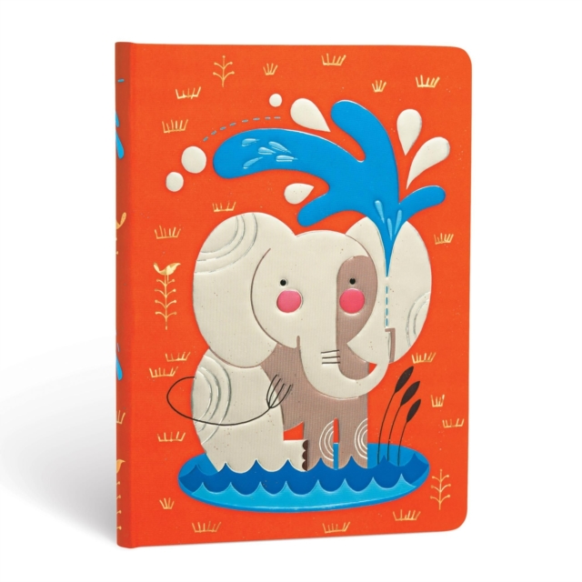 Baby Elephant Lined Hardcover Journal, Hardback Book
