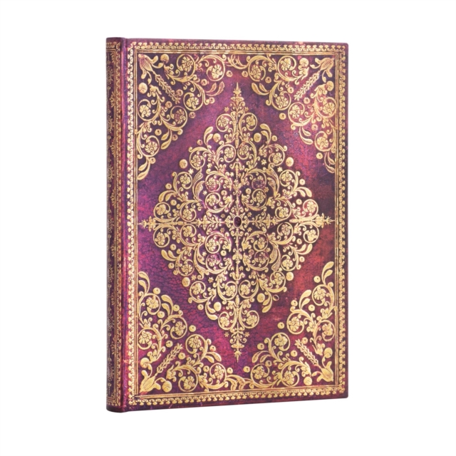 Viola (Diamond Rosette) Midi Lined Hardcover Journal, Hardback Book