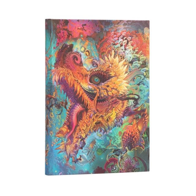 Humming Dragon (Android Jones Collection) Midi Lined Hardcover Journal, Hardback Book