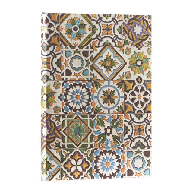 Porto (Portuguese Tiles) Midi Unlined Hardback Journal (Elastic Band Closure), Hardback Book