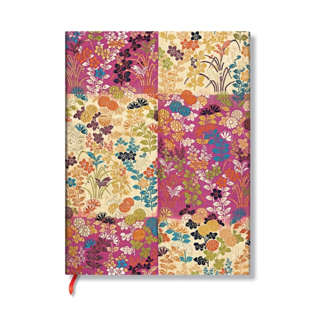 Kara-ori Pink (Japanese Kimono) Midi Unlined Softcover Flexi Journal (Elastic Band Closure), Paperback / softback Book