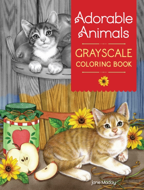 Adorable Animals GrayScale Coloring Book, Paperback / softback Book
