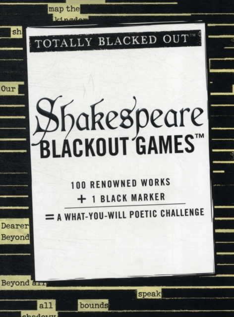 Shakespeare Blackout Games, Paperback Book