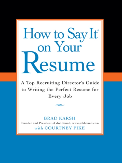 How to Say It on Your Resume, EPUB eBook