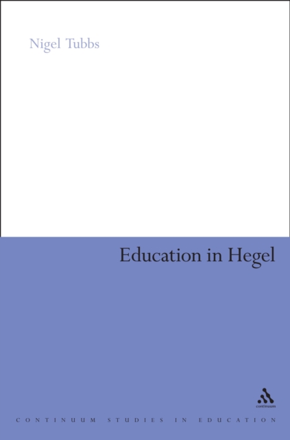 Education in Hegel, PDF eBook