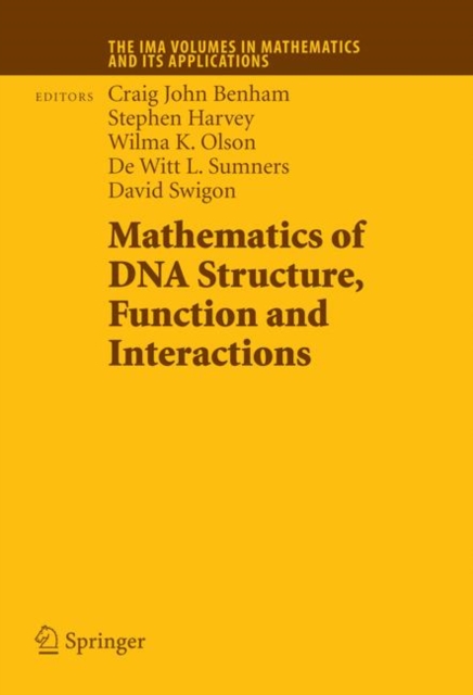 Mathematics of DNA Structure, Function and Interactions, PDF eBook