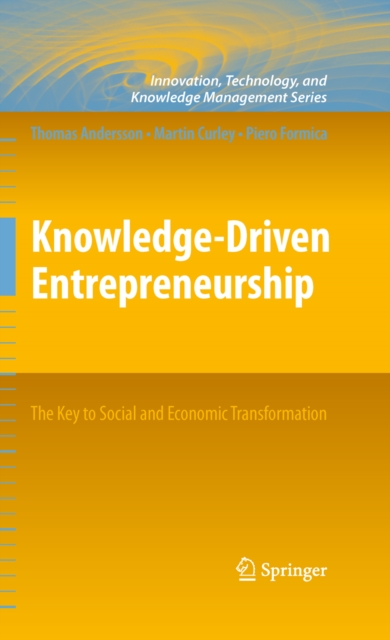 Knowledge-Driven Entrepreneurship : The Key to Social and Economic Transformation, PDF eBook