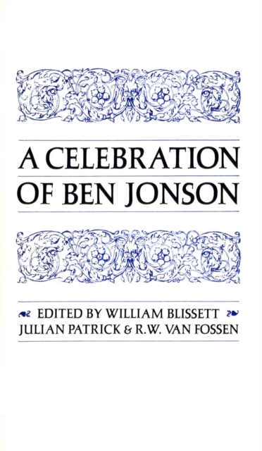 A Celebration of Ben Jonson, PDF eBook