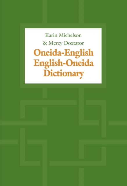 Oneida-English/English-Oneida Dictionary, PDF eBook