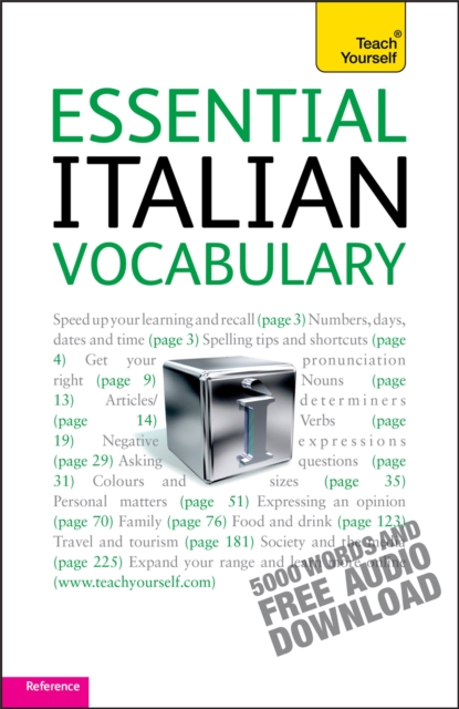 Essential Italian Vocabulary: Teach Yourself, Multiple-component retail product Book