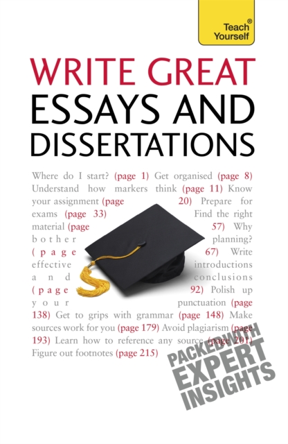 Write Great Essays and Dissertations: Teach Yourself, Paperback / softback Book