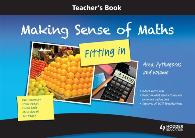 Making Sense of Maths - Fitting In: Teacher Book : Area, Pythagoras and volume, Spiral bound Book